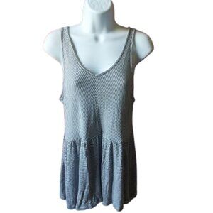 Gray Sleeveless Tunic Top Fits Small Medium